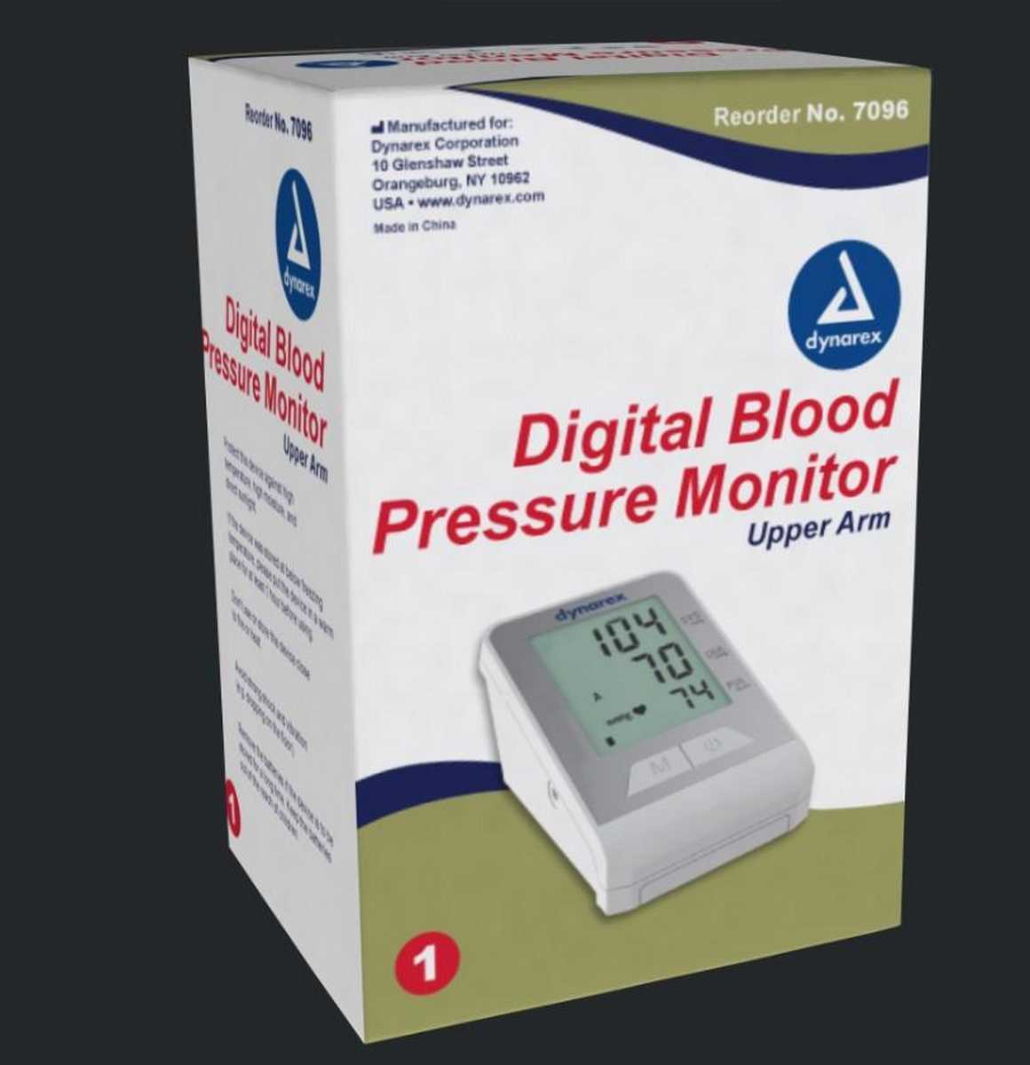 Dynarex Digital Upper Arm Blood Pressure Monitor