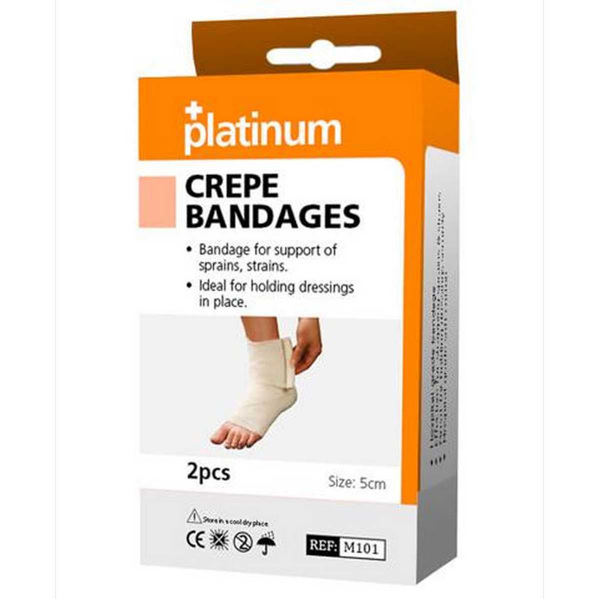 Platinum Crepe Bandage 7.5cm x 4.5m (2 pcs)