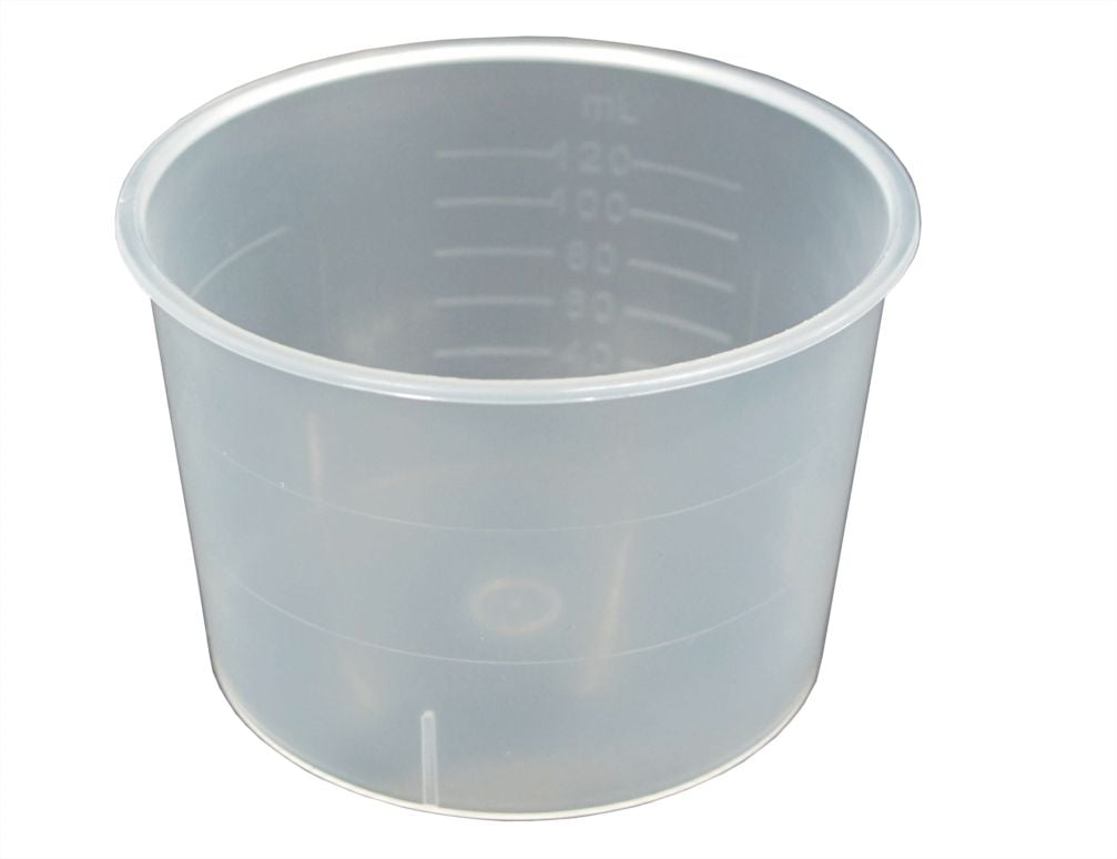 Gallipot Plastic Transparent Sterile 150ml