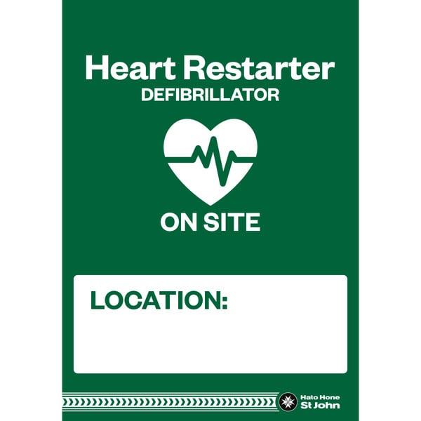 Defibrillator Onsite Sticker