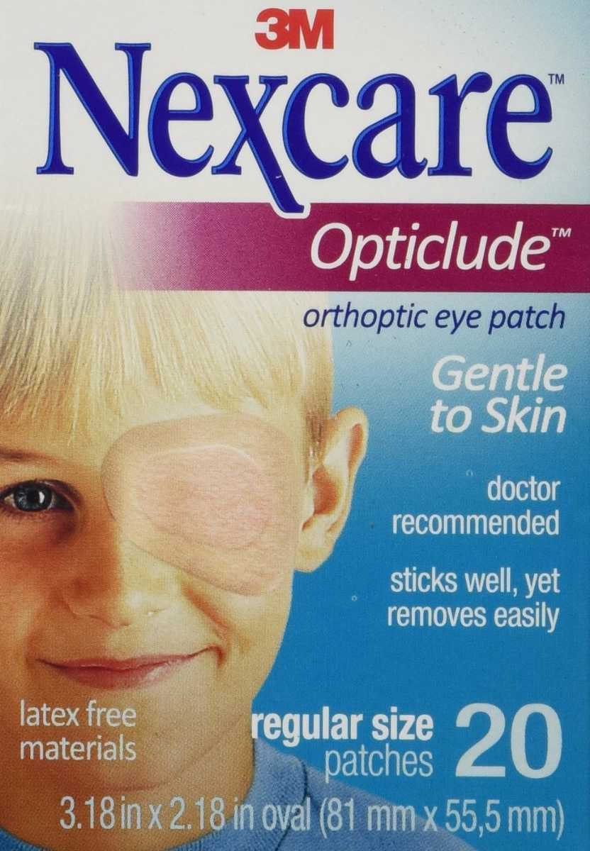 Nexcare Opticlude Regular Flesh Adhesive Eye Patch (Pack 20)