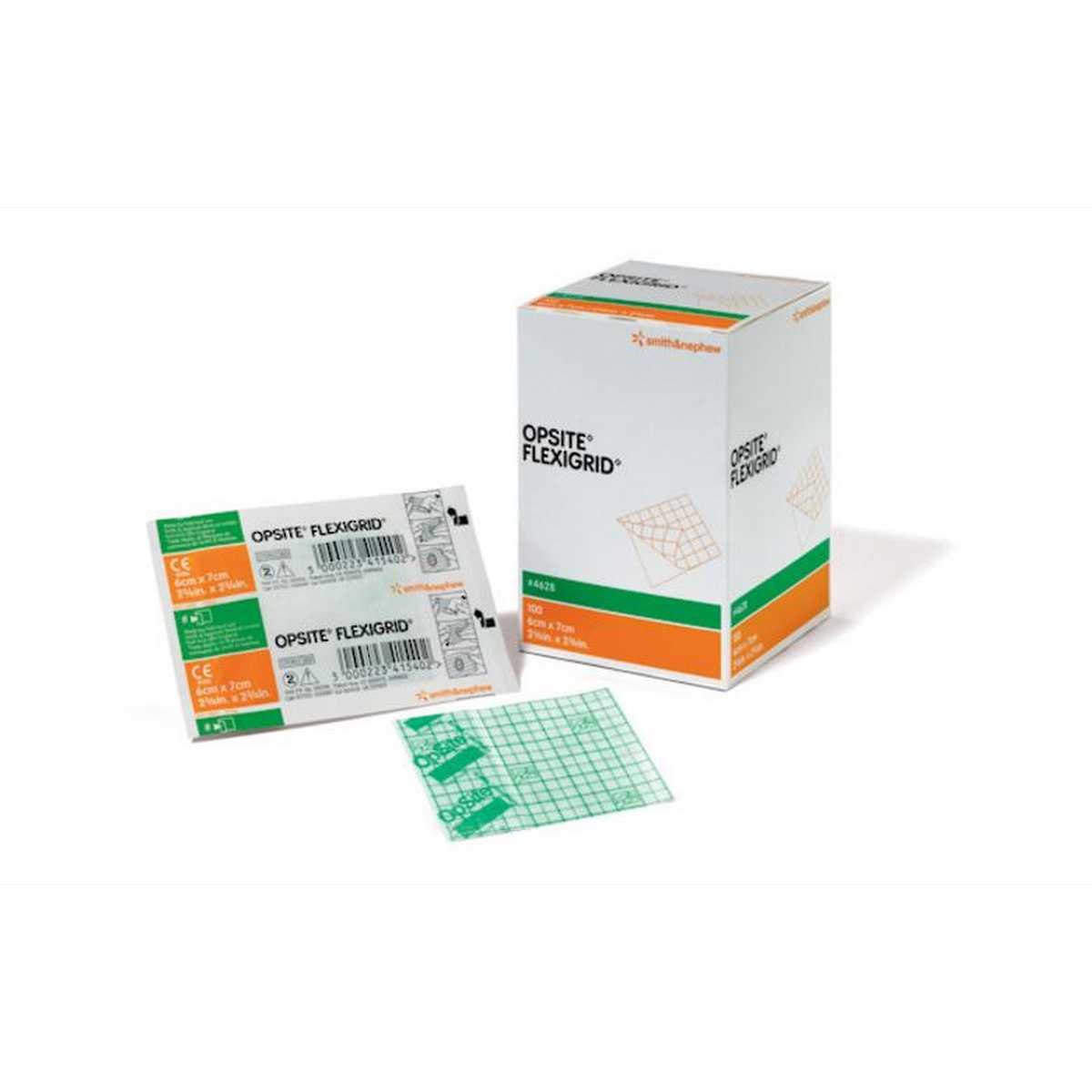 Smith and Nephew Opsite Flexigrid Film Dressing 6cm x 7cm (Pack 100)