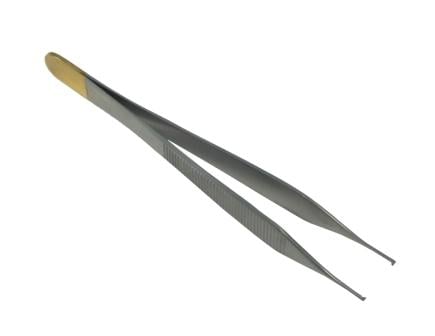 Adson Forceps Toothed Gold End Reusable 12cm