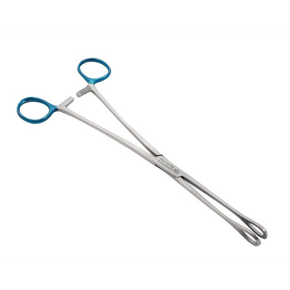 Sponge Foerster Forceps Sterile Single Use Blue Ends 24cm