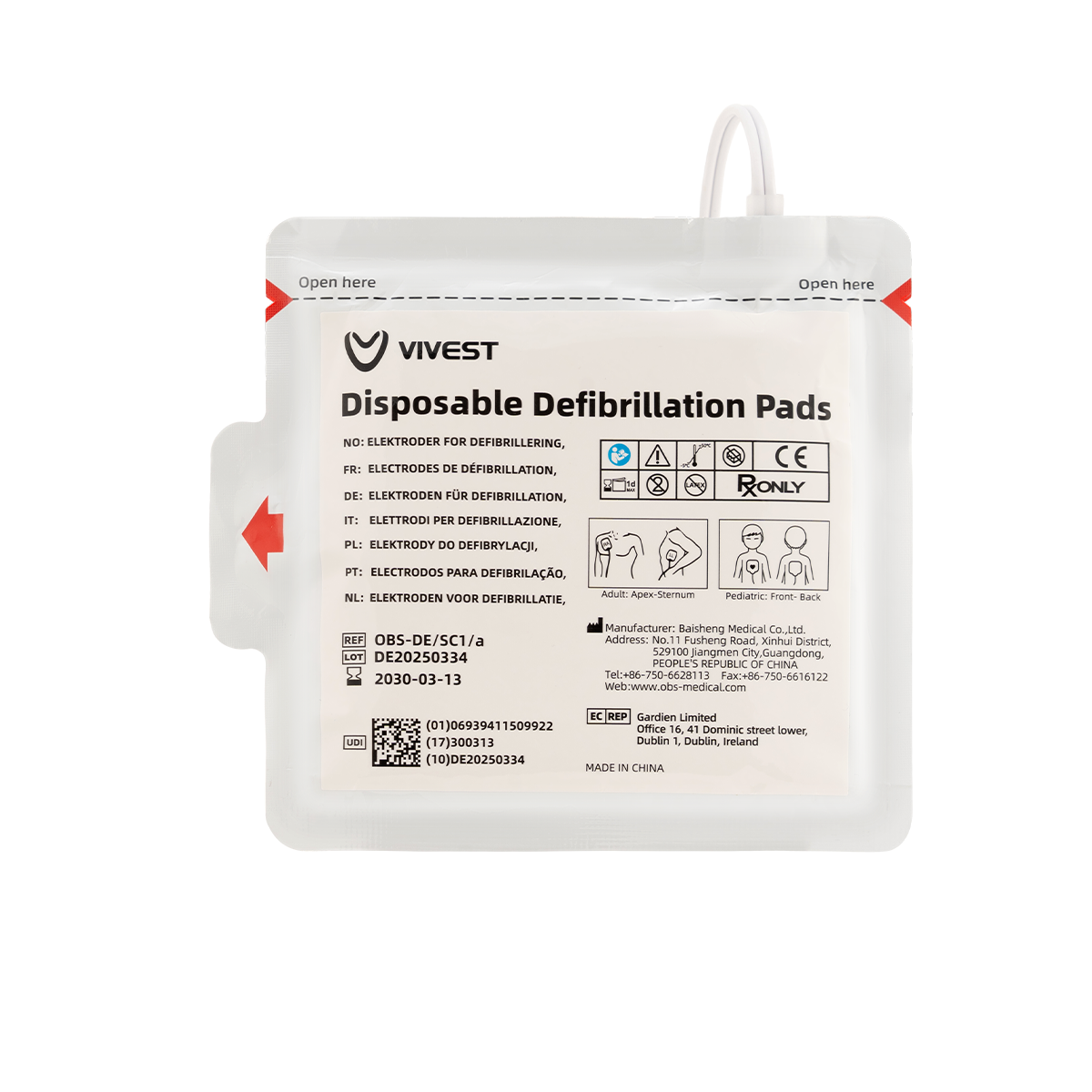 St John Defibrillator Replacement Pads