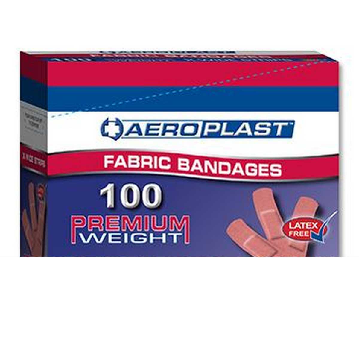 Aeroplast Fabric Plasters Extra Wide 7.5cm x 2.5cm (Box 100)