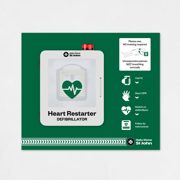 Internal Defibrillator Cabinet with Backing Board