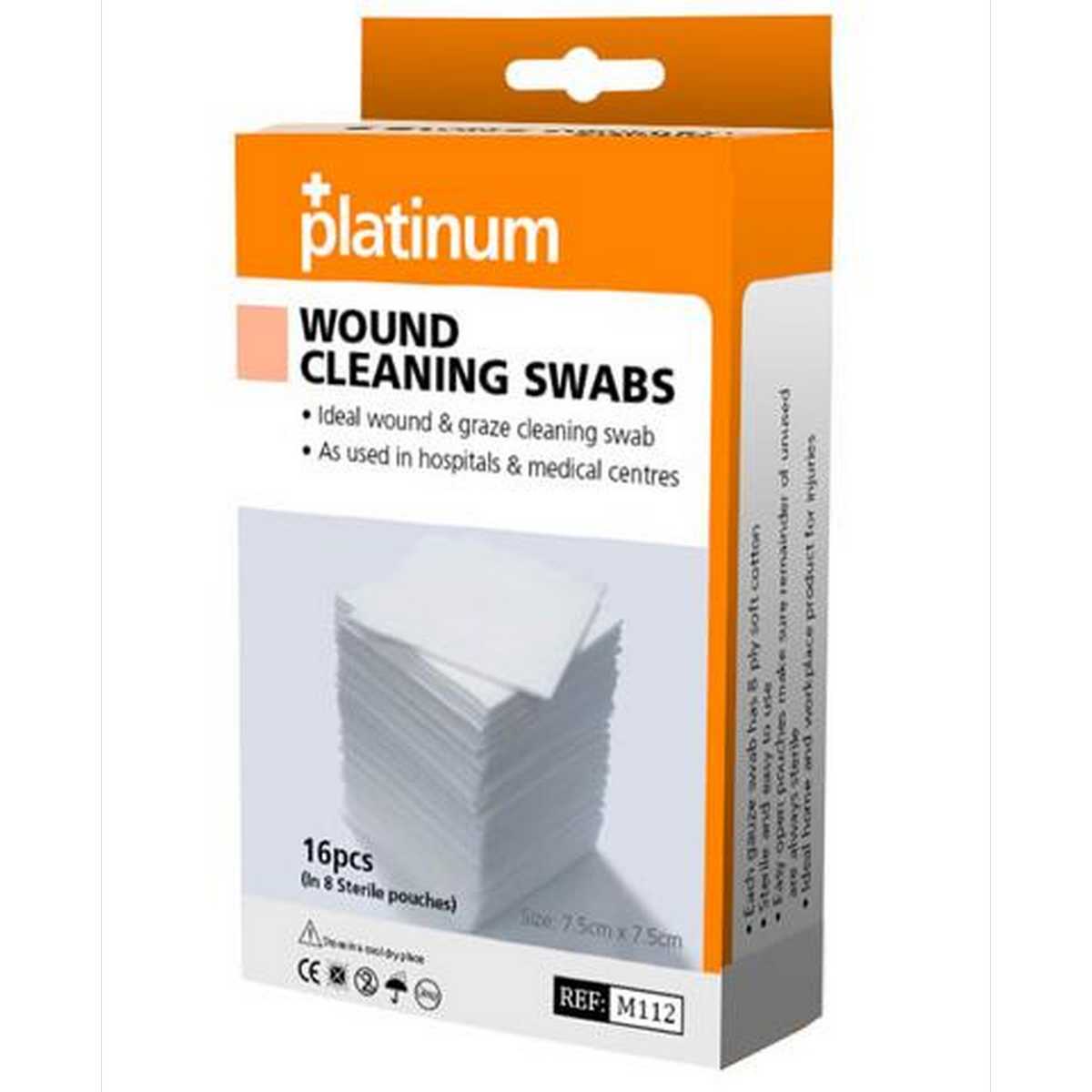 Platinum Non Woven Gauze Swabs 7.5 x 7.5cm (16 pcs)