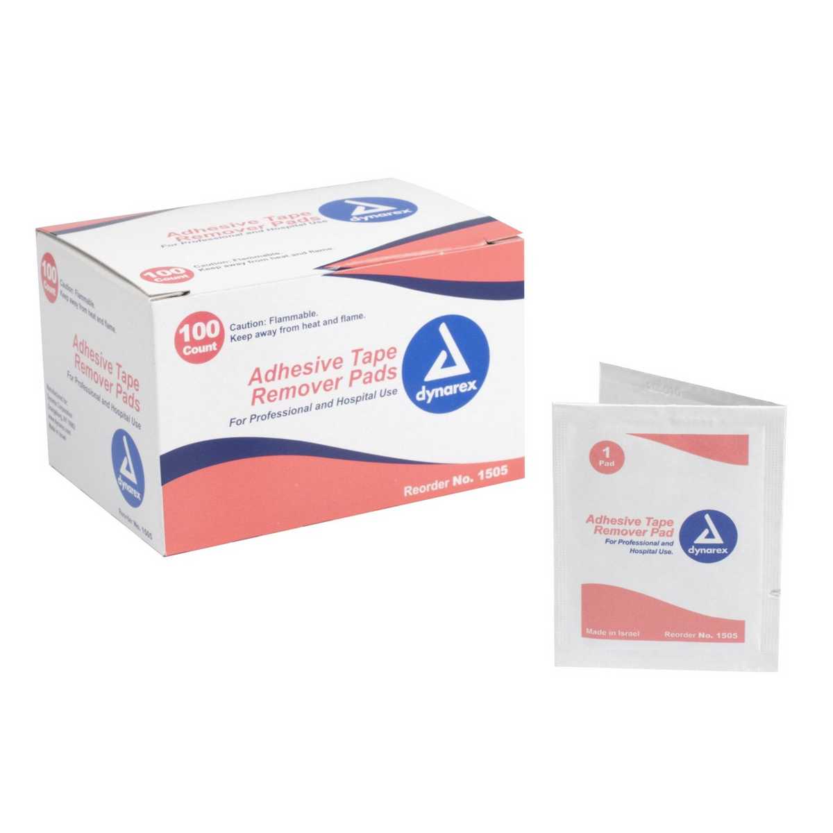 Dynarex Adhesive Tape Remover Pads (1505) (Box 100)